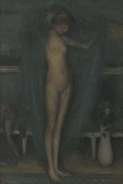 Harmonie in Blau und Gold - Das kleine blaue Mädchen von James Abbott McNeill Whistler